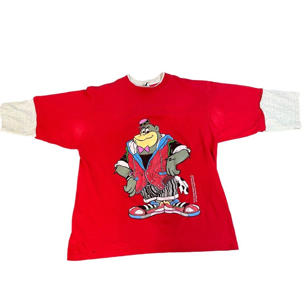 Vintage 1993  90s Magilla Gorilla 3/4 Sleeves T Shirt Adult Size XL